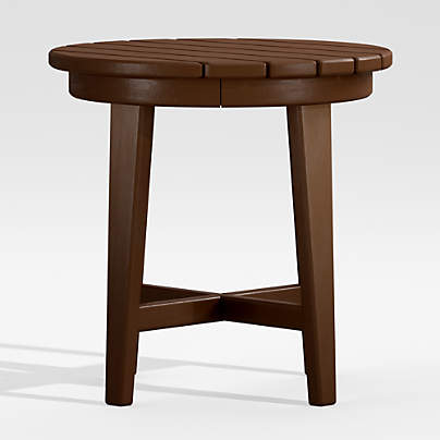 Vista II Mahogany Adirondack Outdoor Side Table by POLYWOOD®