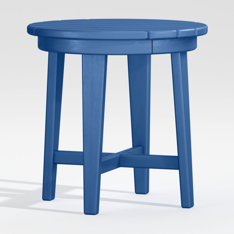 Vista II Pacific Blue Adirondack Outdoor Side Table by POLYWOOD® - image 2 of 6