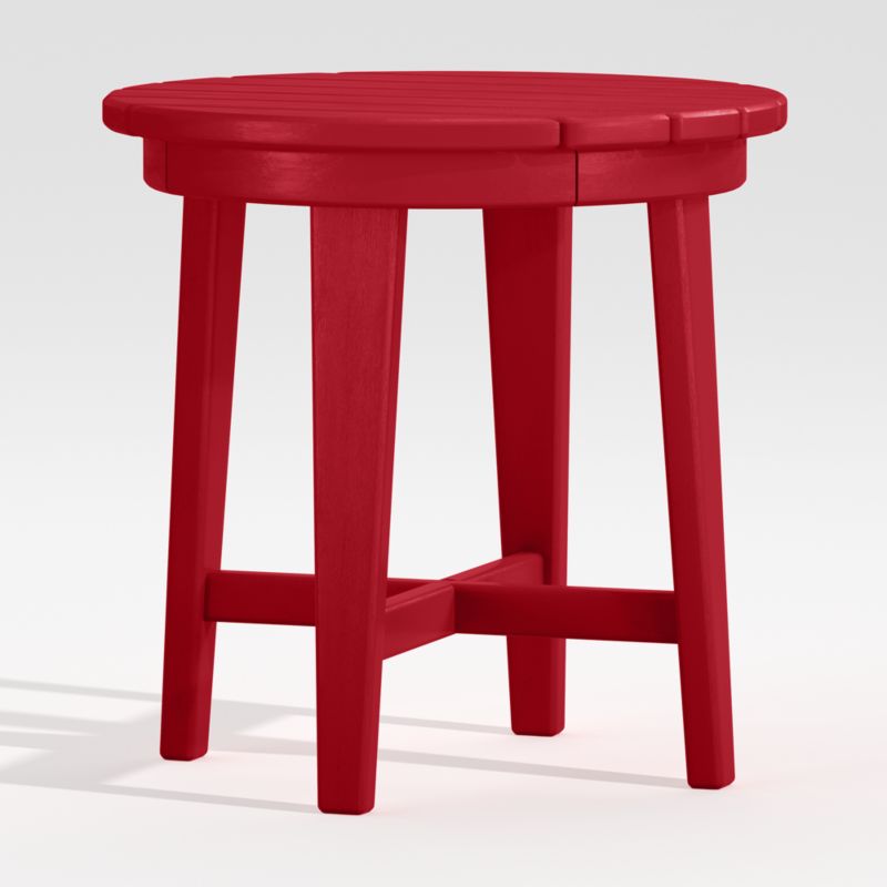 Vista II Sunset Red Adirondack Outdoor Side Table by POLYWOOD® - image 2 of 6