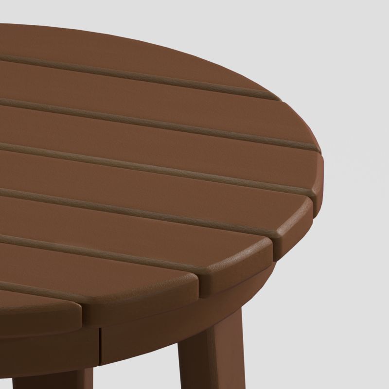 Vista II Teak Adirondack Outdoor Side Table by POLYWOOD® - image 3 of 6