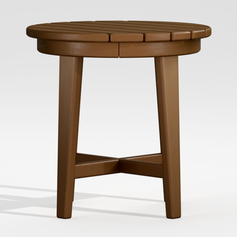 Vista II Teak Adirondack Outdoor Side Table by POLYWOOD® - image 0 of 6