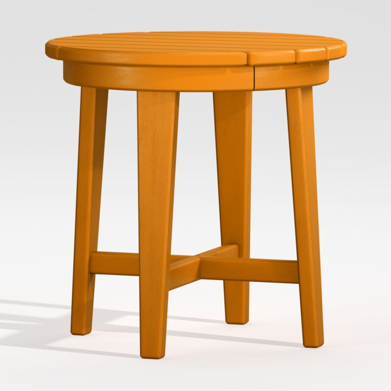 Vista II Tangerine Adirondack Outdoor Side Table by POLYWOOD® - image 2 of 6