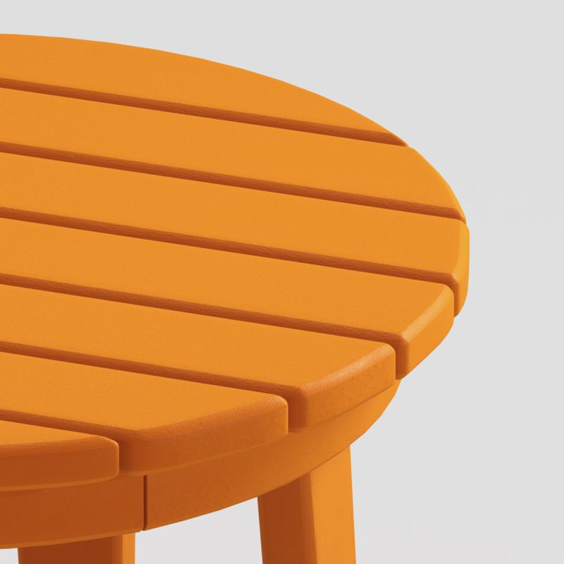 Vista II Tangerine Adirondack Outdoor Side Table by POLYWOOD® - image 3 of 6