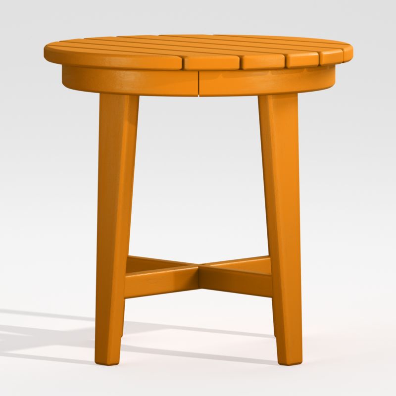 Vista II Tangerine Adirondack Outdoor Side Table by POLYWOOD® - image 0 of 6