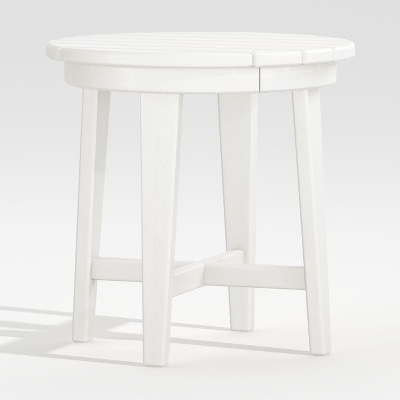 Vista II White Adirondack Outdoor Side Table by POLYWOOD® - image 2 of 6