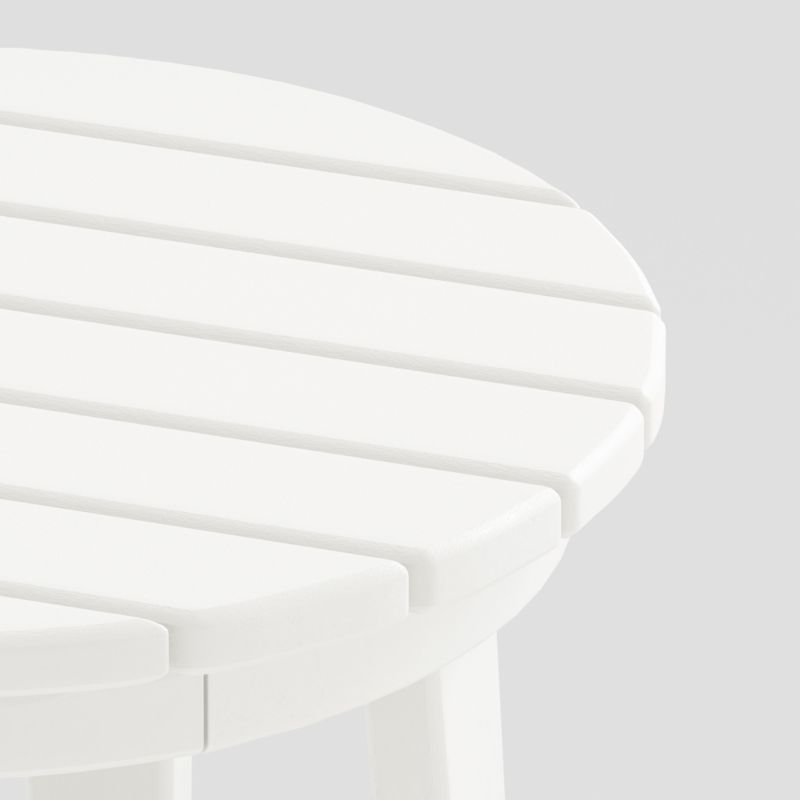 Vista II White Adirondack Outdoor Side Table by POLYWOOD® - image 3 of 6