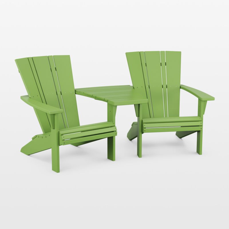 Vista II Lime Outdoor Adirondack Chair by POLYWOOD® - image 9 of 13