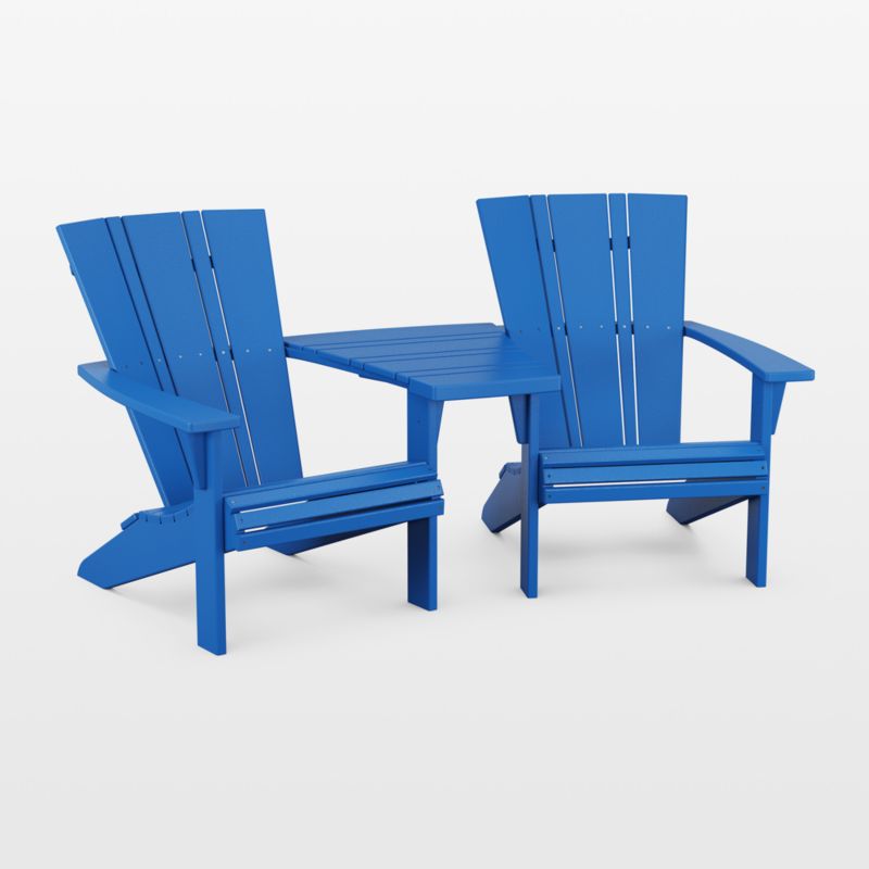 Vista II Pacific Blue Outdoor Adirondack Chair by POLYWOOD® - image 9 of 13