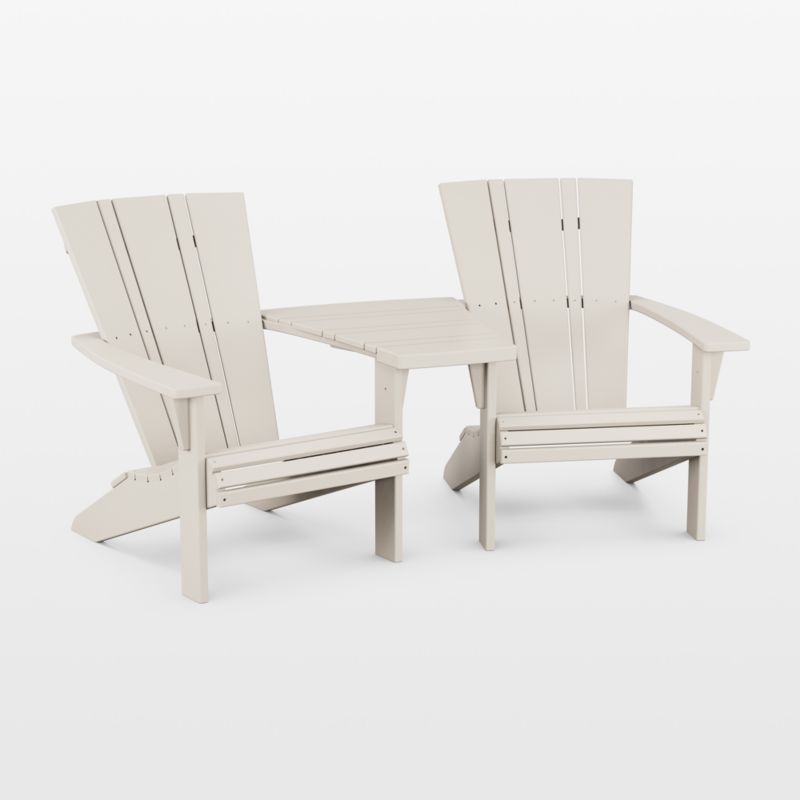 Vista II Sand Outdoor Adirondack Chair  by POLYWOOD® - image 9 of 13