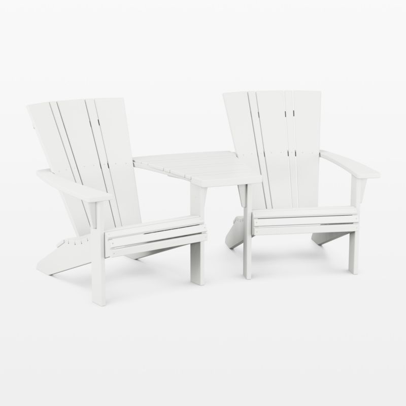 Vista II White Outdoor Adirondack Chair by POLYWOOD® - image 9 of 13