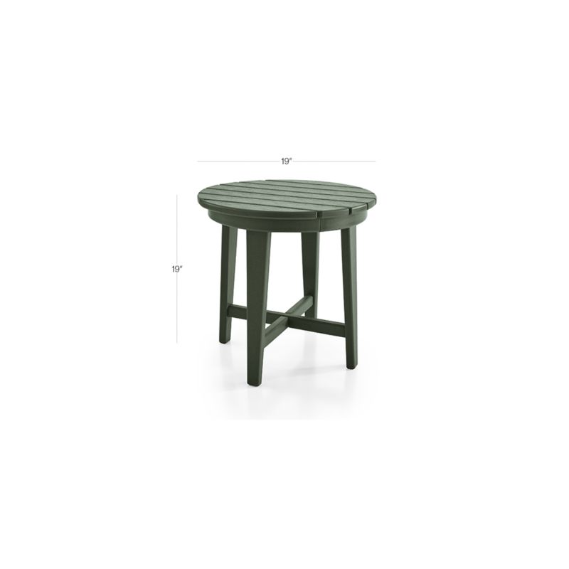 View Vista II Green Adirondack Outdoor Side Table by POLYWOOD® - image 2 of 4