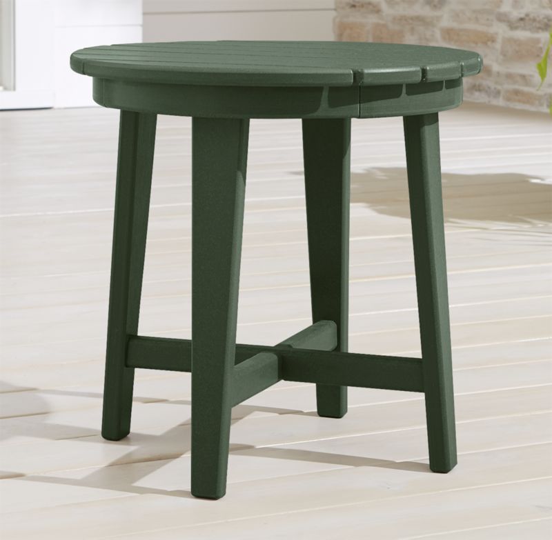 Vista II Green Adirondack Outdoor Side Table by POLYWOOD® - image 0 of 4