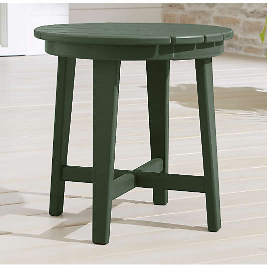 Vista II Green Adirondack Outdoor Side Table by POLYWOOD®