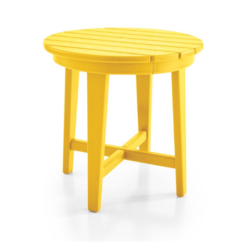 Vista II Lemon Adirondack Outdoor Side Table by POLYWOOD® - image 4 of 6