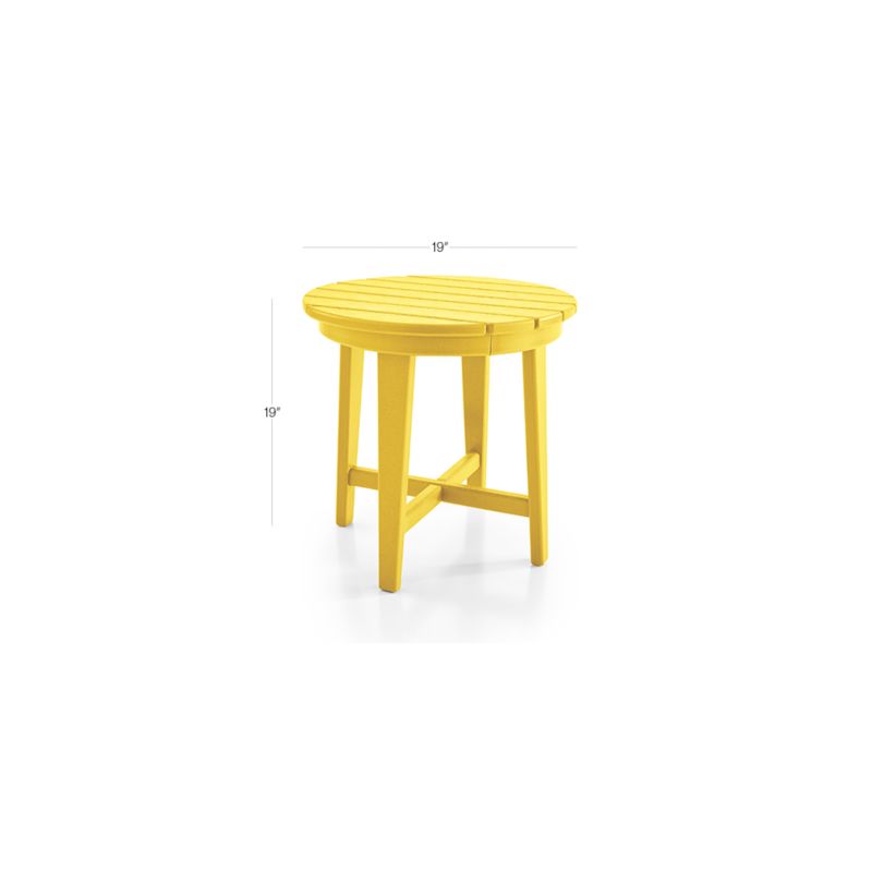 View Vista II Lemon Adirondack Outdoor Side Table by POLYWOOD® - image 2 of 6