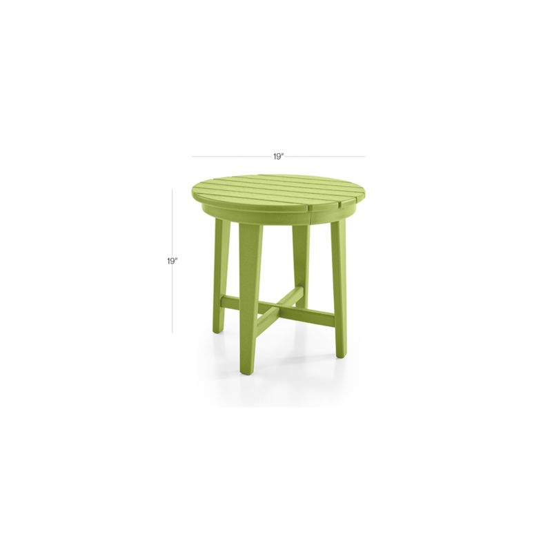 View Vista II Lime Adirondack Outdoor Side Table by POLYWOOD® - image 2 of 6