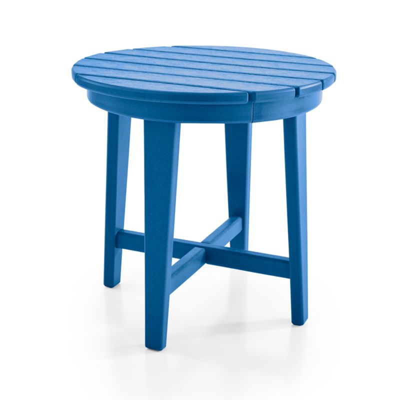 Vista II Pacific Blue Adirondack Outdoor Side Table by POLYWOOD® - image 4 of 6