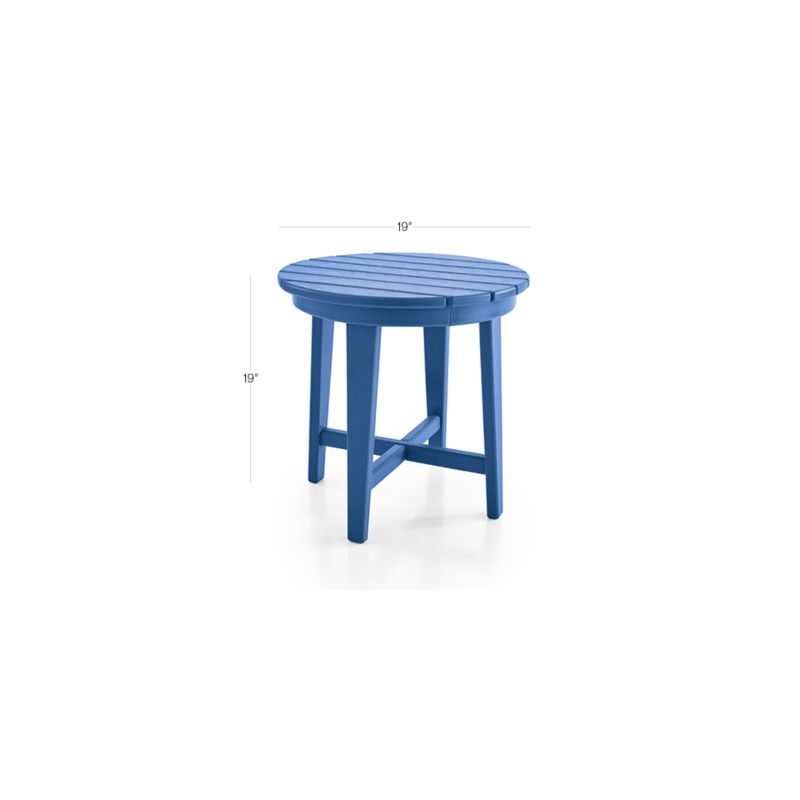 View Vista II Pacific Blue Adirondack Outdoor Side Table by POLYWOOD® - image 2 of 6