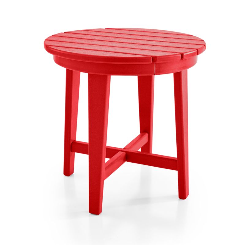 Vista II Sunset Red Adirondack Outdoor Side Table by POLYWOOD® - image 4 of 6