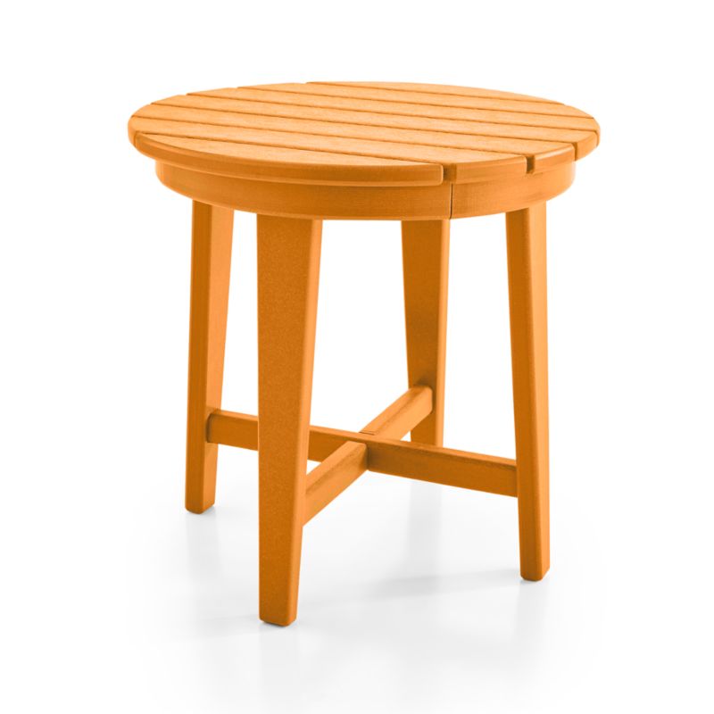 Vista II Tangerine Adirondack Outdoor Side Table by POLYWOOD® - image 4 of 6