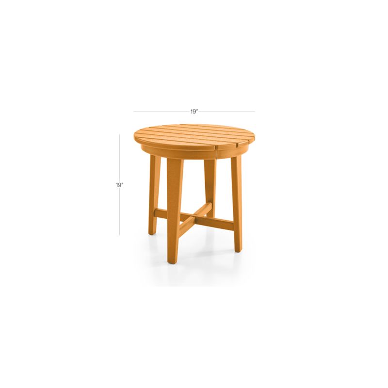 View Vista II Tangerine Adirondack Outdoor Side Table by POLYWOOD® - image 2 of 6