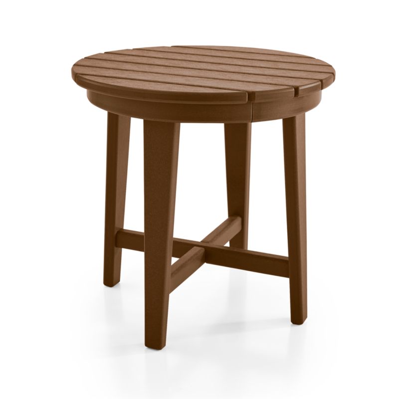 Vista II Teak Adirondack Outdoor Side Table by POLYWOOD® - image 4 of 6