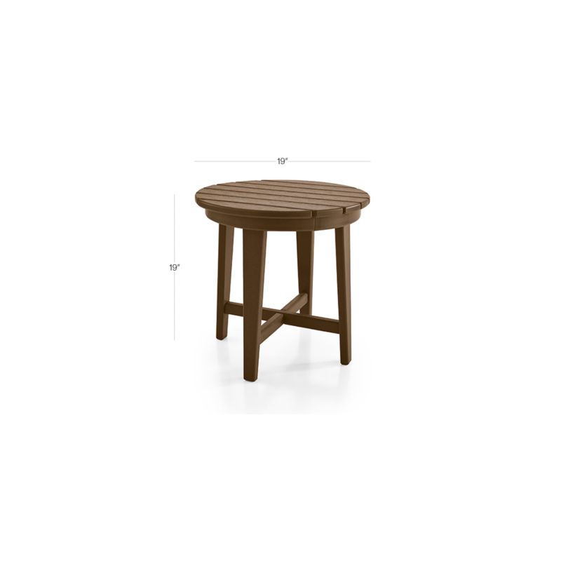 View Vista II Teak Adirondack Outdoor Side Table by POLYWOOD® - image 2 of 6