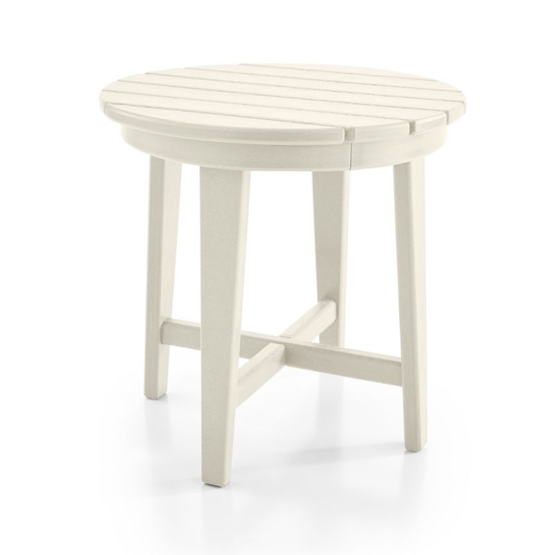 Vista II White Adirondack Outdoor Side Table by POLYWOOD® - image 4 of 6