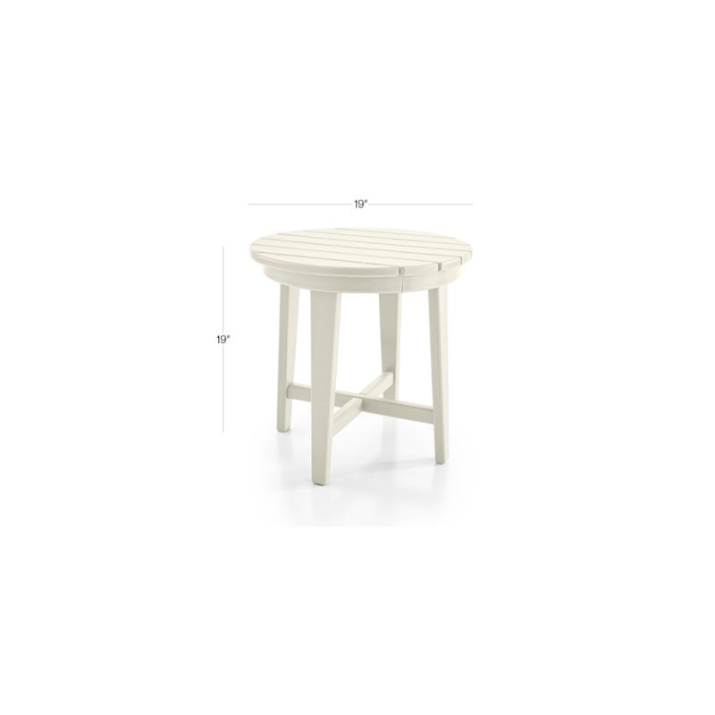 View Vista II White Adirondack Outdoor Side Table by POLYWOOD® - image 2 of 6