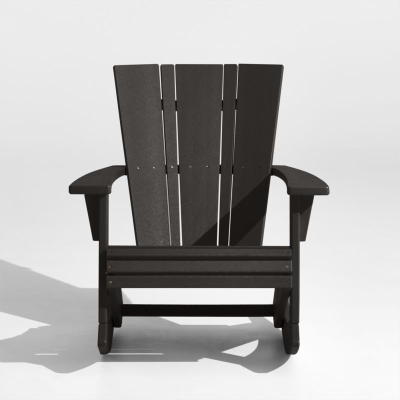 Vista Black Outdoor Adirondack Rocking Chair by POLYWOOD® - image 3 of 8