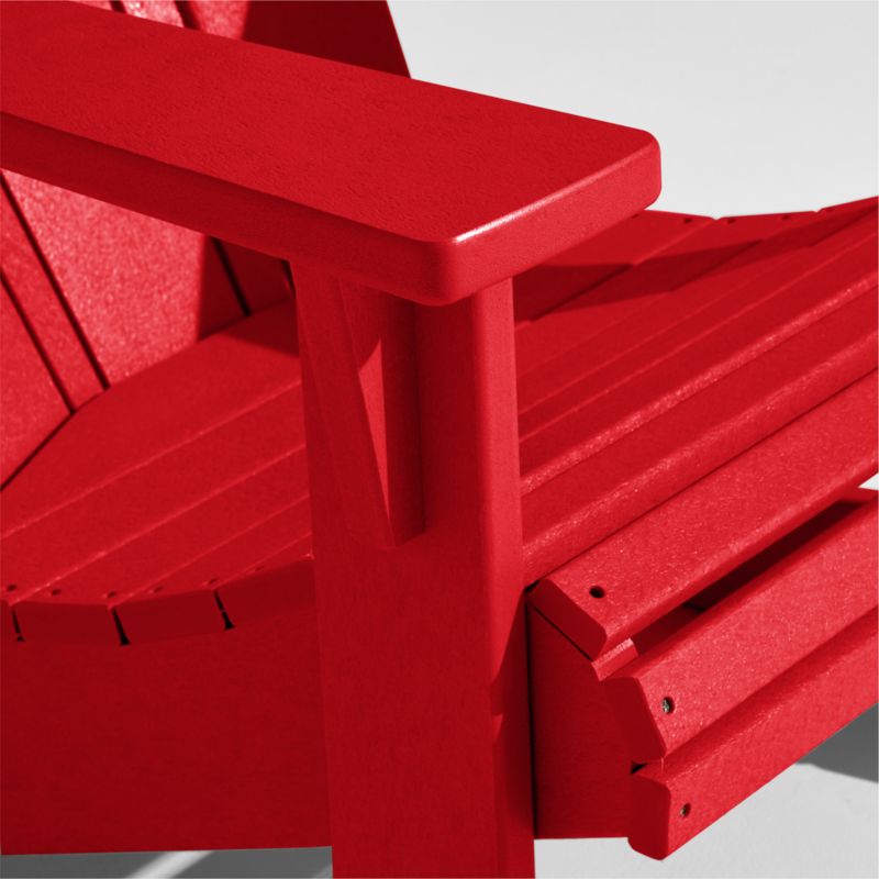 Vista Sunset Red Outdoor Adirondack Rocking Chair by POLYWOOD® - image 5 of 7