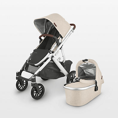 View UPPAbaby ® Vista V2 Declan Off-White Foldable Convertible Baby Stroller details