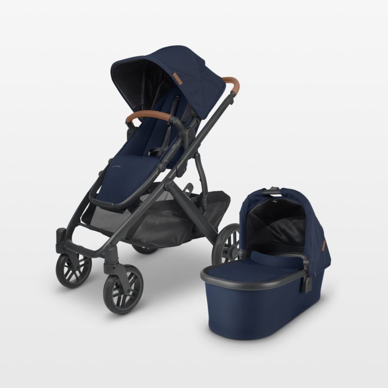 UPPAbaby ® Vista V2 Noa Navy Blue Foldable Convertible Baby Stroller - image 0 of 12