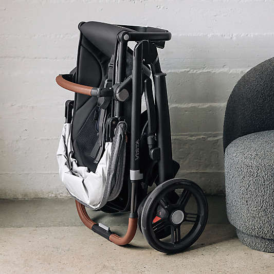 UPPAbaby Vista V3 Owen Mocha Brown Melange Foldable Convertible Baby Stroller