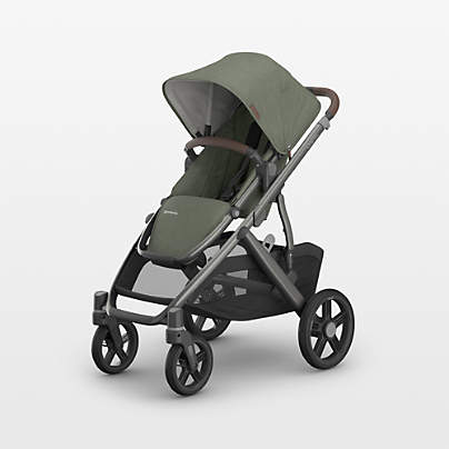 UPPAbaby Vista V3 Evelyn Meadow Green Foldable Convertible Baby Stroller