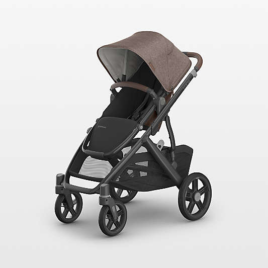 UPPAbaby Vista V3 Owen Mocha Brown Melange Foldable Convertible Baby Stroller