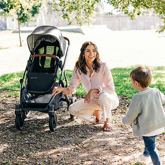 UPPAbaby ® Vista V3 Greyson Charcoal Melange Foldable Convertible Baby Stroller