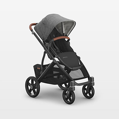View UPPAbaby ® Vista V3 Greyson Charcoal Melange Foldable Convertible Baby Stroller details