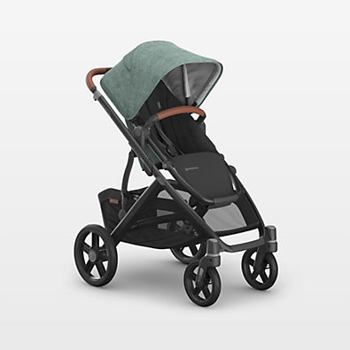 View UPPAbaby ® Vista V3 Gwen Green Melange Foldable Convertible Baby Stroller details