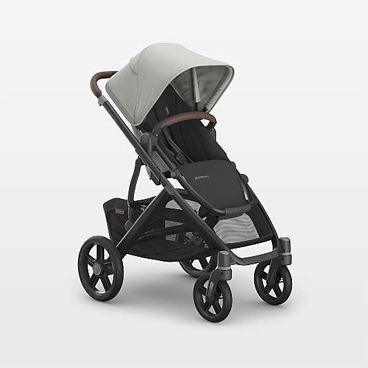 UPPAbaby ® Vista V3 Savannah Pearl Gray Jacquard Foldable Convertible Baby Stroller