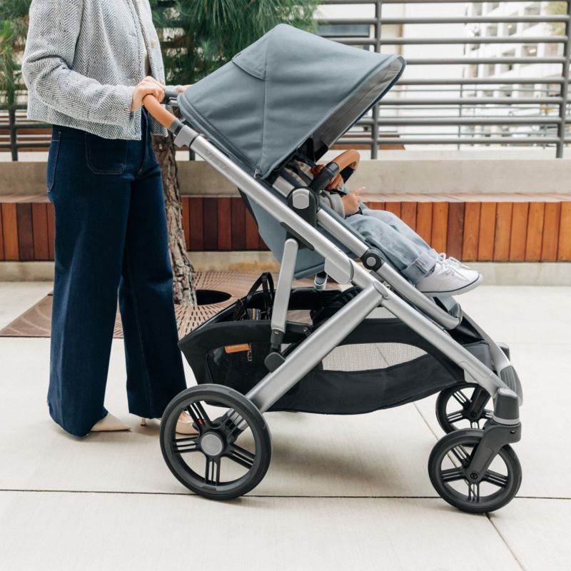 UPPAbaby ® Vista V3 Callum Stone Blue Foldable Convertible Baby Stroller - image 2 of 12