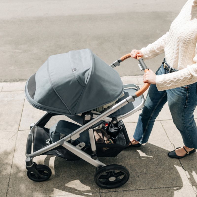 UPPAbaby ® Vista V3 Callum Stone Blue Foldable Convertible Baby Stroller - image 3 of 12