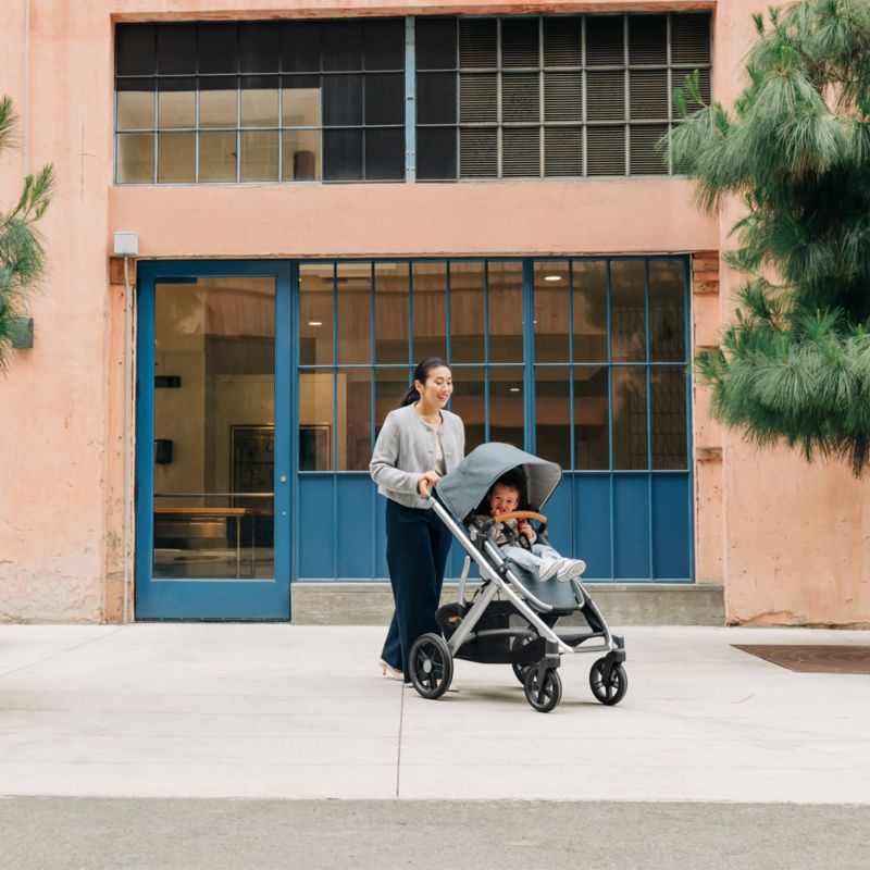 UPPAbaby ® Vista V3 Callum Stone Blue Foldable Convertible Baby Stroller - image 1 of 12