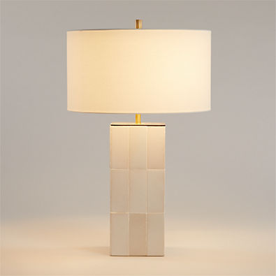 View Vista Ceramic Tile White Table Lamp details