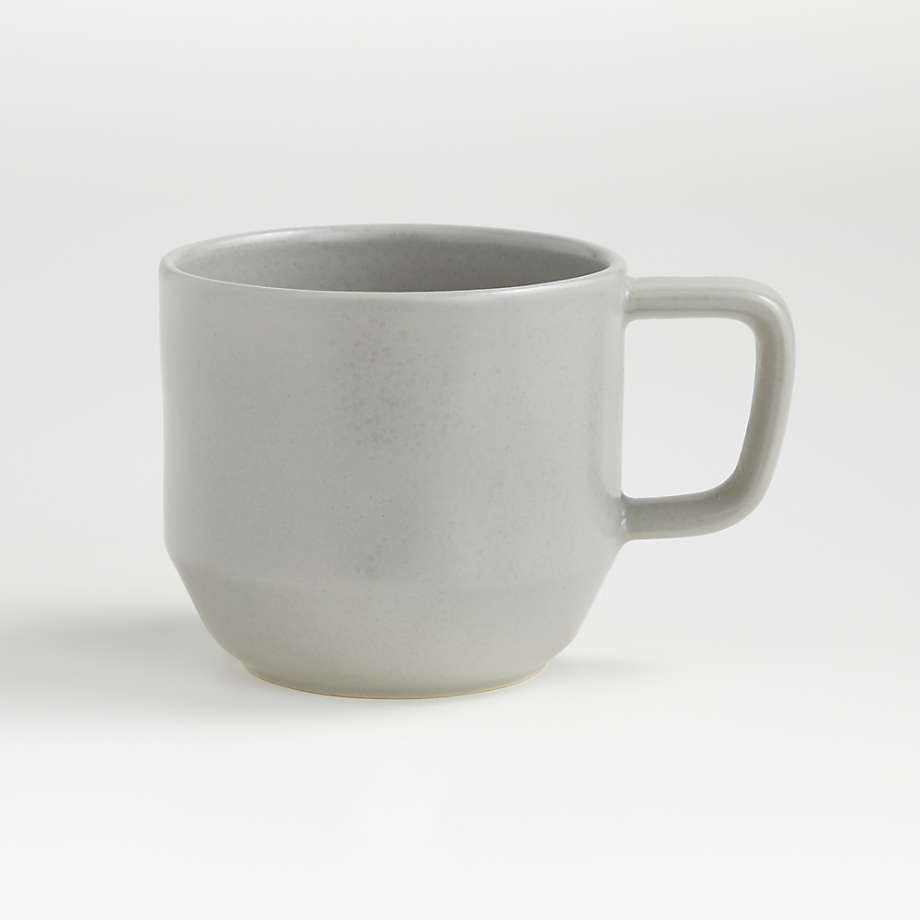 Visto Grey Stoneware Mug + Reviews Crate & Barrel