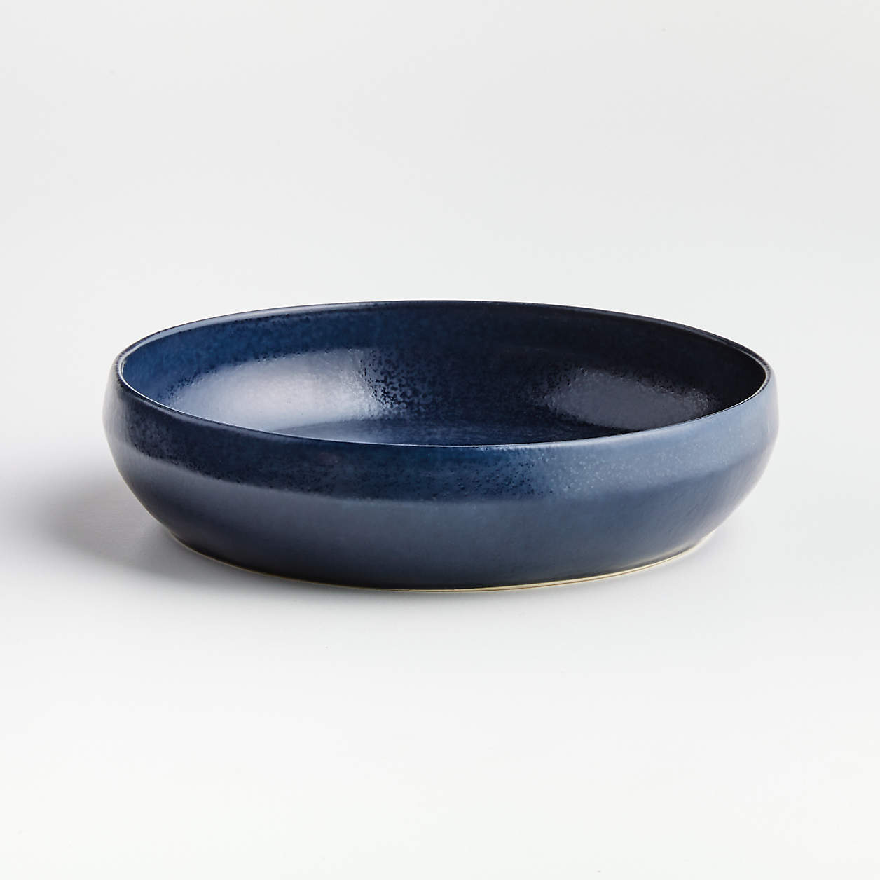 Visto Navy Stoneware Low Bowl + Reviews Crate & Barrel Canada