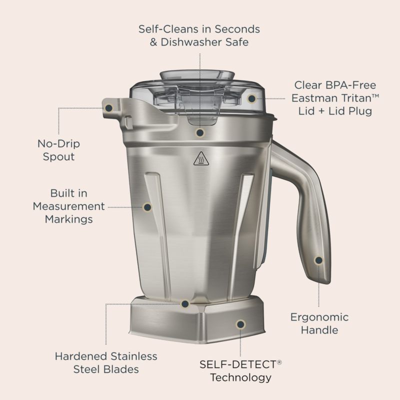 Vitamix ® 48-Oz. Stainless Steel Blender Jar - image 3 of 9