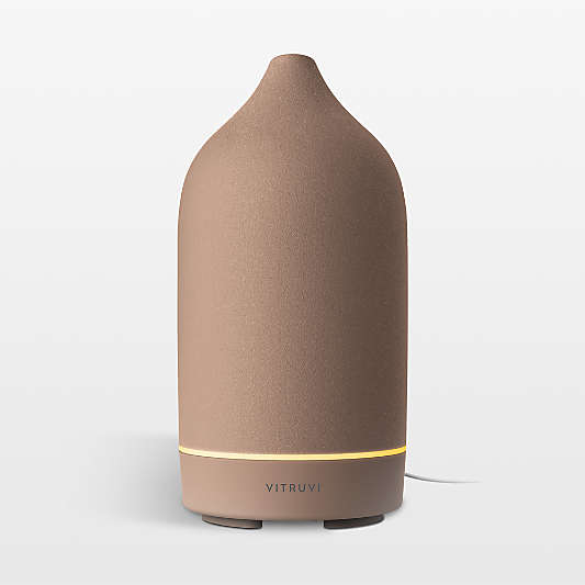 Vitruvi Suede Beige Stone Essential Oil Diffuser