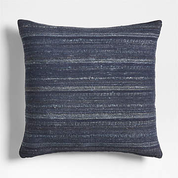 Textured Marble - Indigo Blue Throw Pillow by SilverPegasus