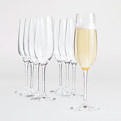View Aspen 9-Oz. Champagne Glasses, Set of 8 details